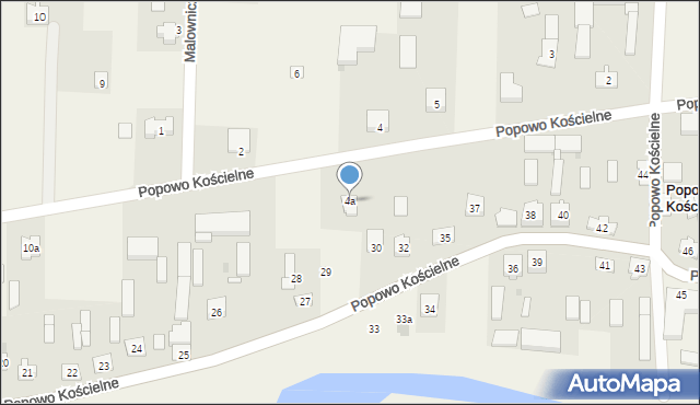 Popowo Kościelne, Popowo Kościelne, 4a, mapa Popowo Kościelne