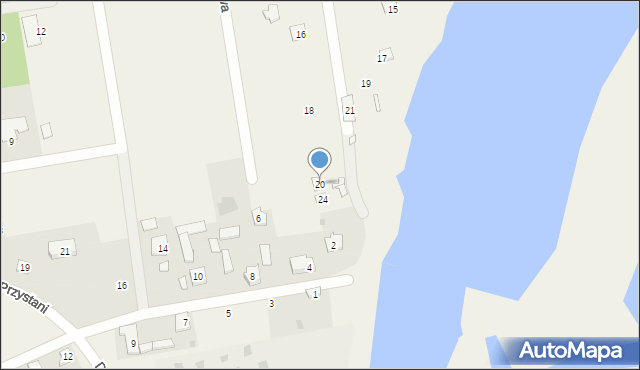 Popowo-Parcele, Polnych Kwiatów, 20, mapa Popowo-Parcele