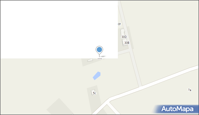 Popowo Salęckie, Popowo Salęckie, 30a, mapa Popowo Salęckie
