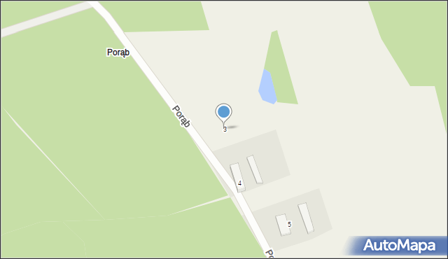 Porąb, Porąb, 3, mapa Porąb