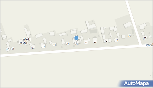 Porąbka, Porąbka, 21, mapa Porąbka