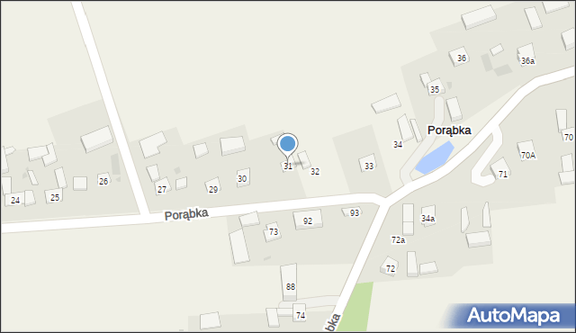 Porąbka, Porąbka, 31, mapa Porąbka