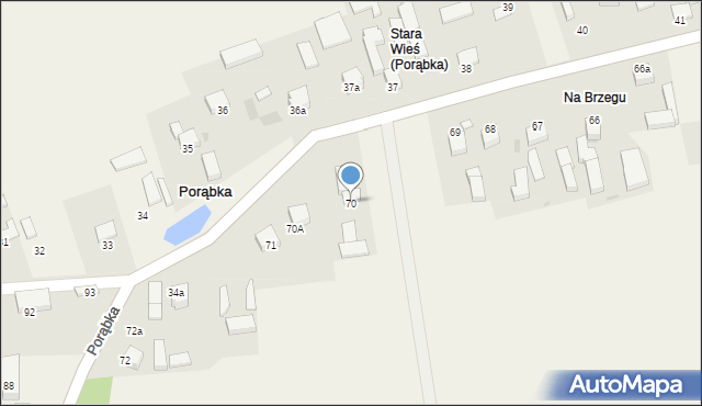 Porąbka, Porąbka, 70, mapa Porąbka