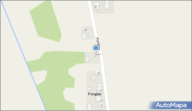 Porąbki, Porąbki, 17, mapa Porąbki