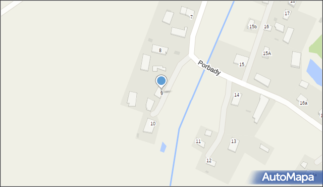 Porbady, Porbady, 9, mapa Porbady