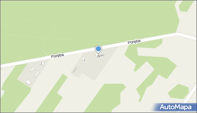 Poręba, Poręba, 2A, mapa Poręba