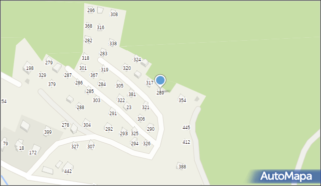 Poręba, Poręba, 289, mapa Poręba