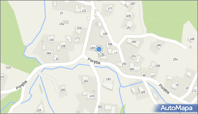 Poręba, Poręba, 82b, mapa Poręba