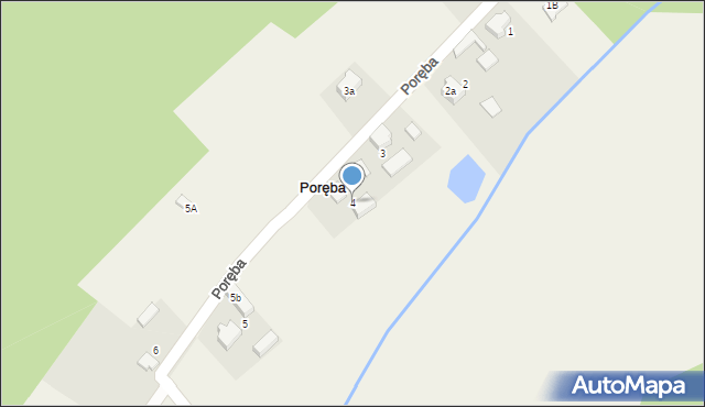 Poręba, Poręba, 4, mapa Poręba