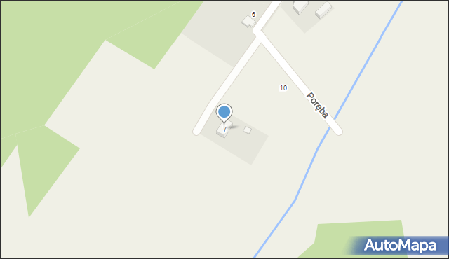 Poręba, Poręba, 7, mapa Poręba