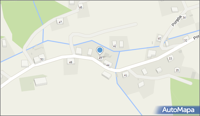 Poręba, Poręba, 45, mapa Poręba
