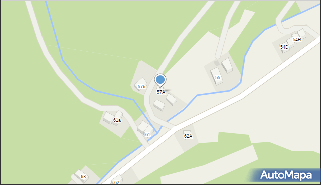 Poręba, Poręba, 57A, mapa Poręba