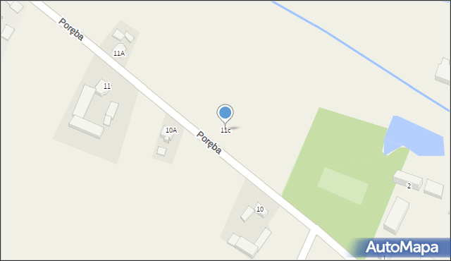 Poręba, Poręba, 11c, mapa Poręba