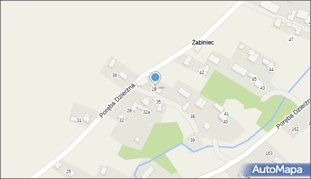 Poręba Dzierżna, Poręba Dzierżna, 37, mapa Poręba Dzierżna