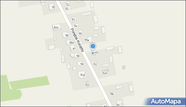 Poręba-Kocęby, Poręba-Kocęby, 60, mapa Poręba-Kocęby