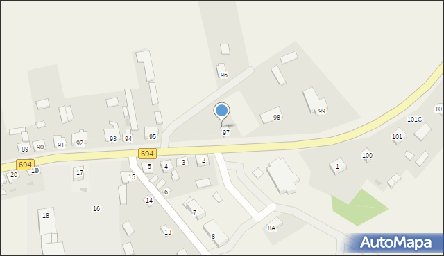 Poręba-Kocęby, Poręba-Kocęby, 97A, mapa Poręba-Kocęby