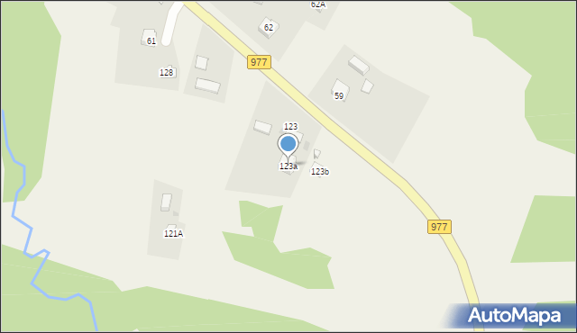 Poręba Radlna, Poręba Radlna, 123a, mapa Poręba Radlna