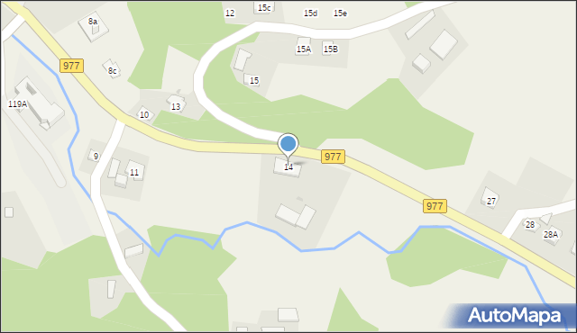 Poręba Radlna, Poręba Radlna, 14, mapa Poręba Radlna