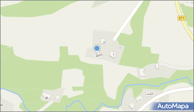 Poręba Radlna, Poręba Radlna, 1A, mapa Poręba Radlna
