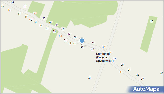 Poręba Spytkowska, Pod Wieżami, 45, mapa Poręba Spytkowska