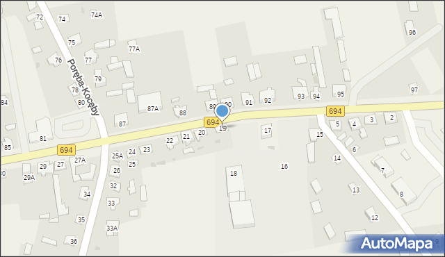 Poręba Średnia, Poręba Średnia, 19, mapa Poręba Średnia