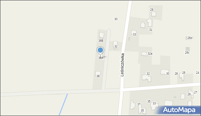 Poręba Wielka, Podlesie, 38A, mapa Poręba Wielka