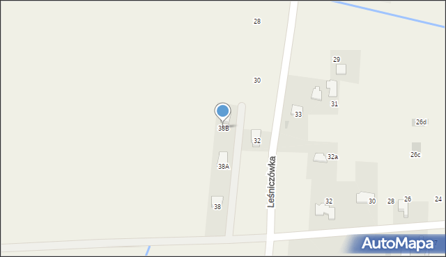 Poręba Wielka, Podlesie, 38B, mapa Poręba Wielka
