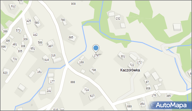 Poręba Wielka, Poręba Wielka, 174, mapa Poręba Wielka