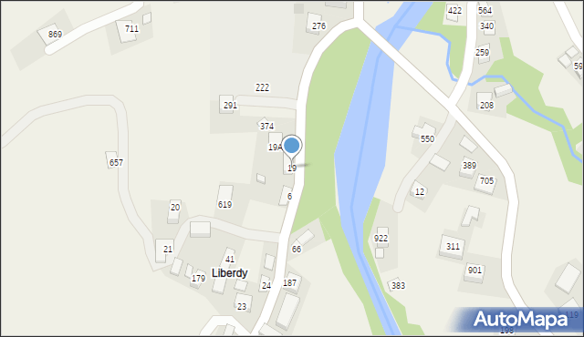 Poręba Wielka, Poręba Wielka, 19, mapa Poręba Wielka