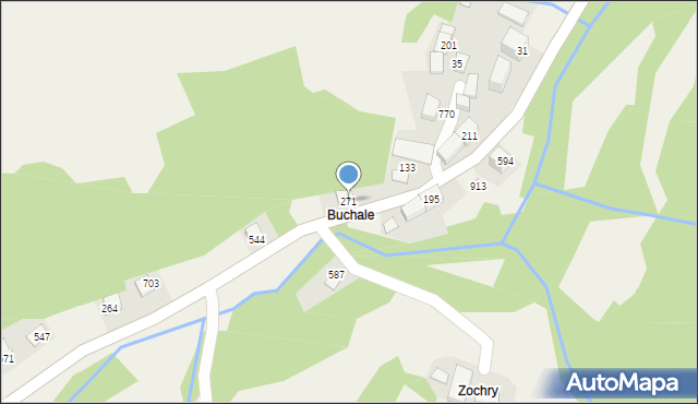 Poręba Wielka, Poręba Wielka, 271, mapa Poręba Wielka