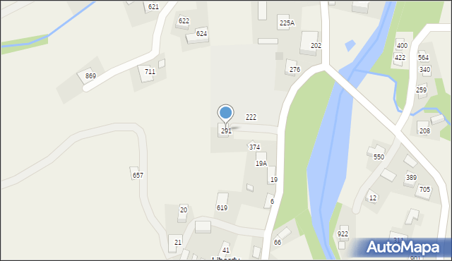 Poręba Wielka, Poręba Wielka, 291, mapa Poręba Wielka