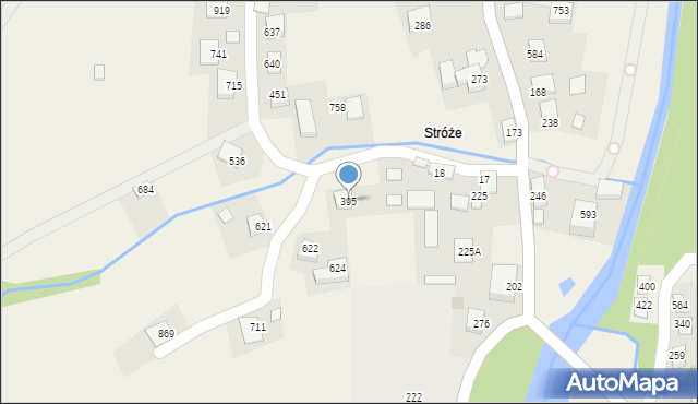 Poręba Wielka, Poręba Wielka, 395, mapa Poręba Wielka