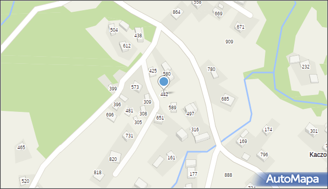 Poręba Wielka, Poręba Wielka, 442, mapa Poręba Wielka