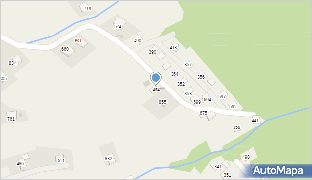 Poręba Wielka, Poręba Wielka, 454, mapa Poręba Wielka