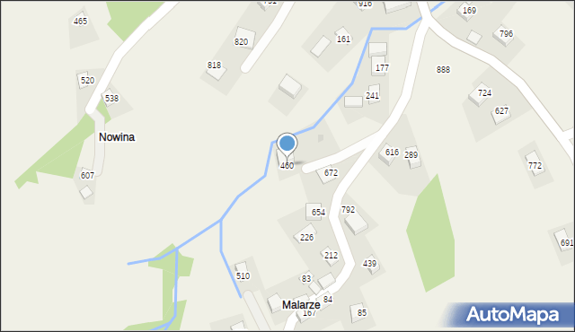 Poręba Wielka, Poręba Wielka, 460, mapa Poręba Wielka