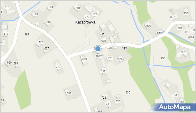 Poręba Wielka, Poręba Wielka, 464, mapa Poręba Wielka