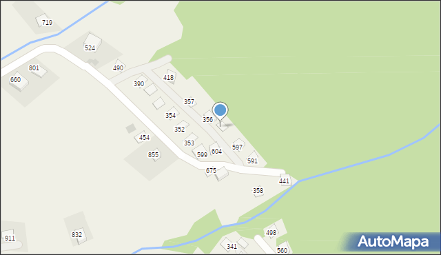 Poręba Wielka, Poręba Wielka, 601, mapa Poręba Wielka