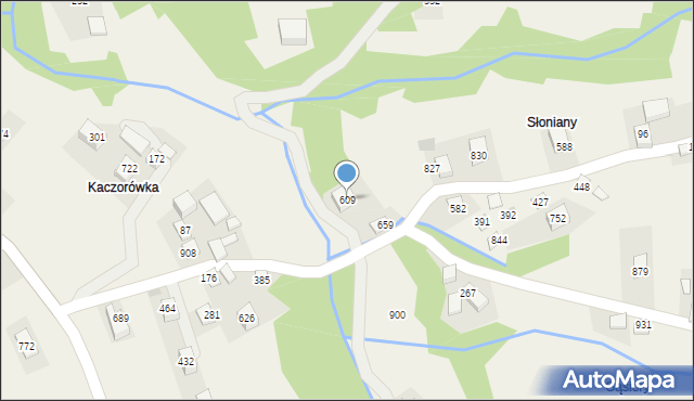 Poręba Wielka, Poręba Wielka, 609, mapa Poręba Wielka