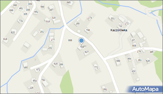 Poręba Wielka, Poręba Wielka, 724, mapa Poręba Wielka