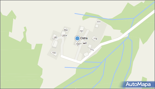 Poręba Wielka, Poręba Wielka, 725, mapa Poręba Wielka