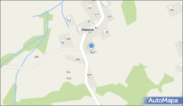 Poręba Wielka, Poręba Wielka, 763, mapa Poręba Wielka