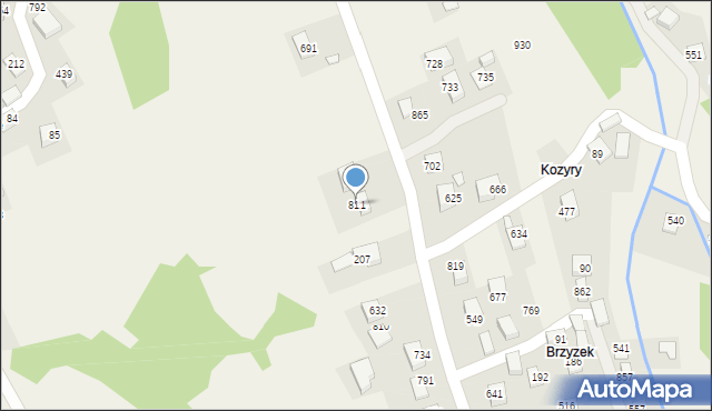 Poręba Wielka, Poręba Wielka, 811, mapa Poręba Wielka