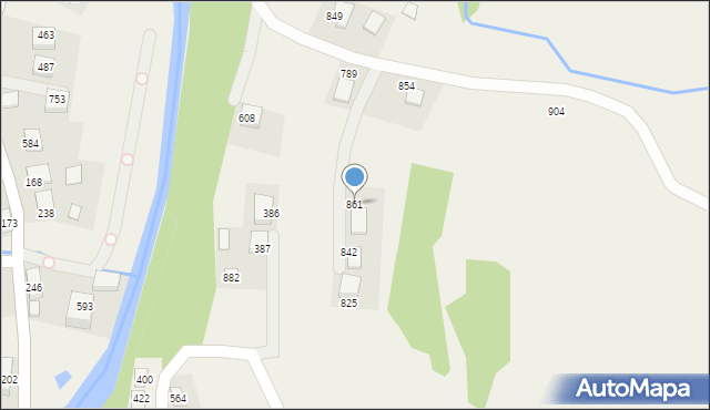 Poręba Wielka, Poręba Wielka, 861, mapa Poręba Wielka