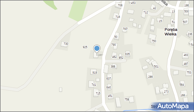 Poręba Wielka, Poręba Wielka, 937, mapa Poręba Wielka