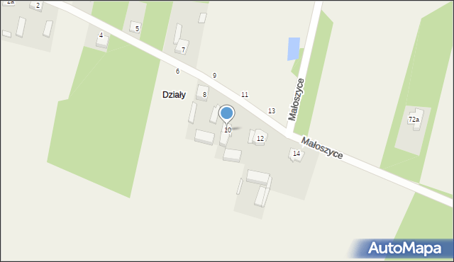 Poręby, Poręby, 10, mapa Poręby