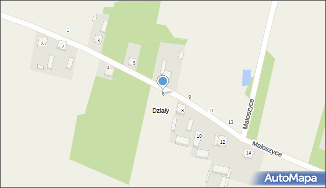 Poręby, Poręby, 6, mapa Poręby