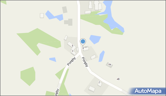 Poręby, Poręby, 4, mapa Poręby