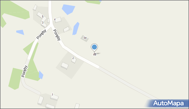 Poręby, Poręby, 4B, mapa Poręby