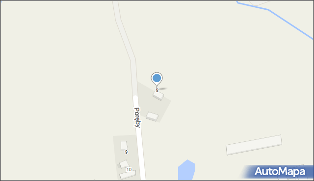 Poręby, Poręby, 8, mapa Poręby