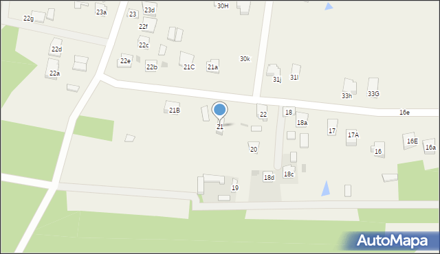 Poręby, Poręby, 21, mapa Poręby